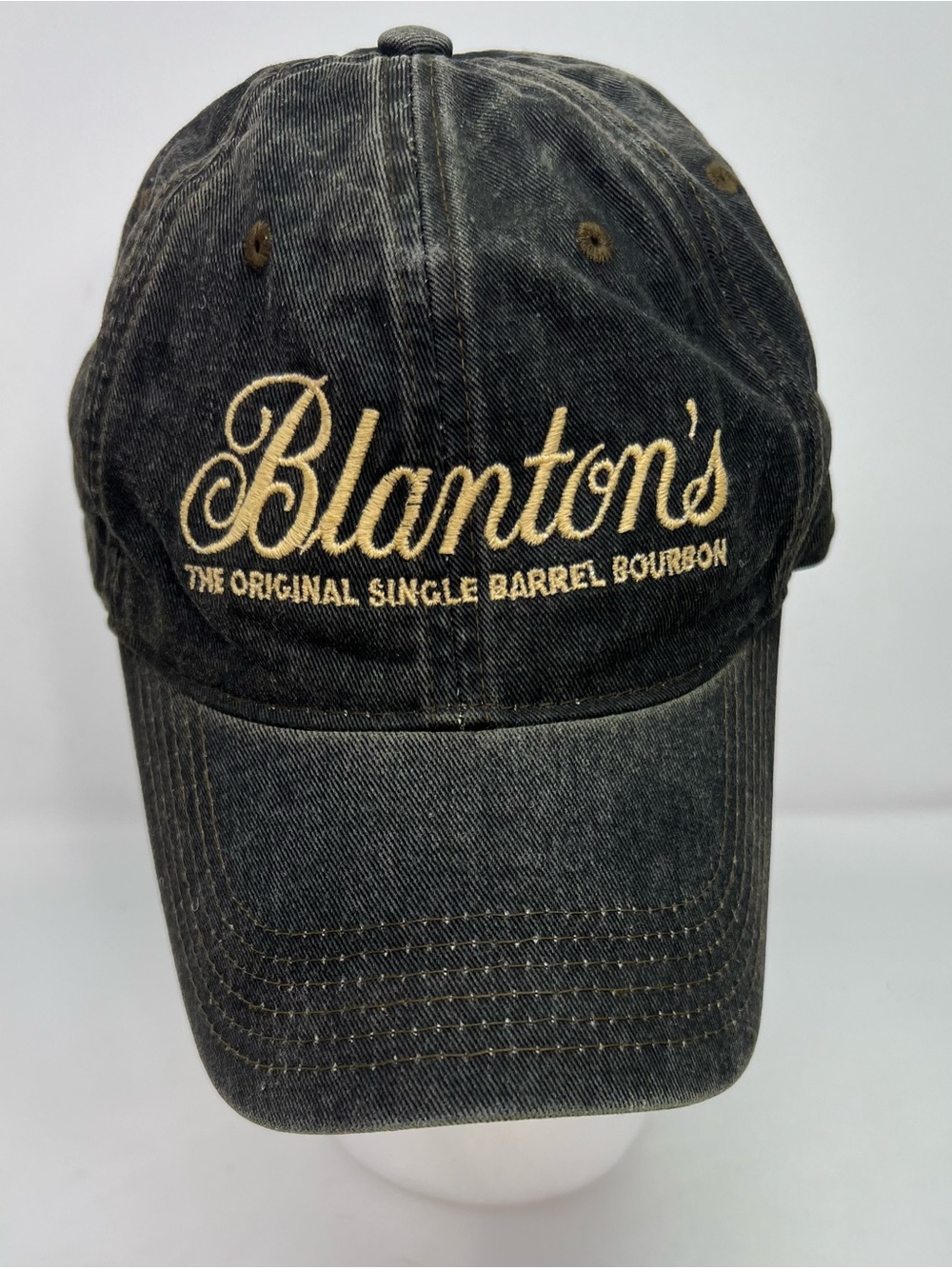 Blanton’s Original Single Barrel Bourbon Hat Embroidered Horse Logo Distressed